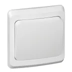 ЭТЮД Переключатель одноклавишный скрытый белый сх.6