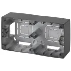 Коробка накладного монтажа 2 поста, Эра12, антрацит 12-6102-05