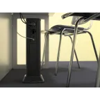 Колонна алюминиевая 710 мм черная