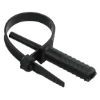 Хомут 7х150мм дюбельный черный (50шт)