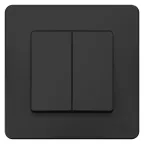 BLANCA скрытой установки двухклавишный переключатель (cх.6+6), 10A, 250B, антрацит