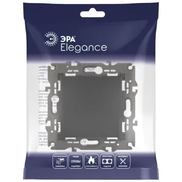 Кнопка, 10АХ-250В, Elegance, антрацит (10/100/3000) 14-1111-05