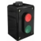 Пост кнопочный ПКЕ 02 на 2 кнопки 2НО+2НЗ черный 220В/380В