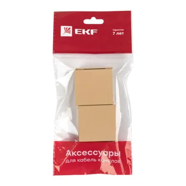 Соединитель (40х16) (4 шт) Plast PROxima под светлое дерево