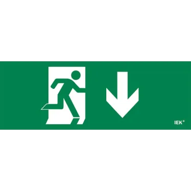 Этикетка самоклеящаяся 280х100мм ''Фигура/стрелка вниз'' IEK
