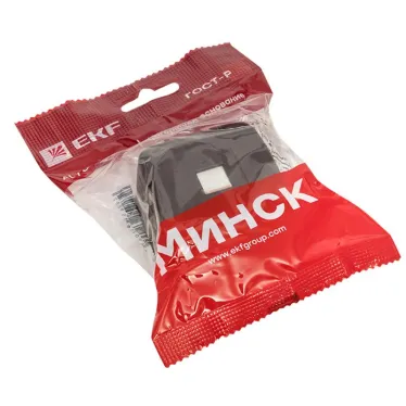 Розетка RJ-45 1-местная ОП Минск 1А 120В темное дерево