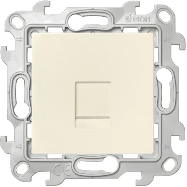 Розетка телефонная RJ11, слоновая кость
