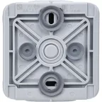 Розетка 2К+3 - немецкий стандарт - с винтовыми зажимами - Программа Plexo - серый - 16 A - 250 В