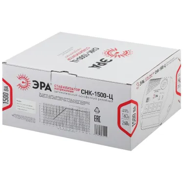 Стабилизатор напряжения компактный СНК-1500-Ц цифровой дисплей 160-260В/220В, 1500ВА