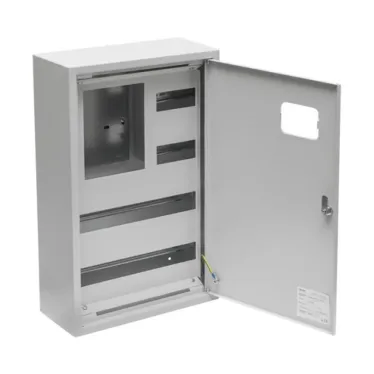 Щит учетно-распределительный навесной ЩРУн-3/48о IP31 однодверный с окном 630х400х160