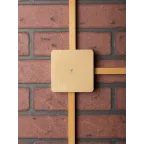 Коробка разветвительная КМР-030-032кг 100х100х25 с клеммником светлое дерево PROxima