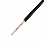 Провод ПГВА 1х0.50 мм2, Cu, черный, бухта 500 м,