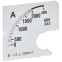Шкала сменная для амперметра Э47 2000/5А класс точности 1,5 72х72мм