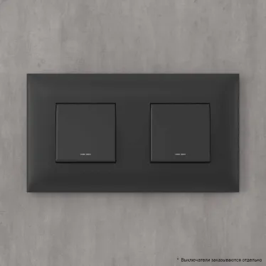 Avanti Рамка ARTLEBEDEV, , Черный матовый, 4 модуля