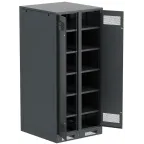 Шкаф LINEA B аккумуляторный 2000х900х950мм двустворчатая металлическая дверь черный