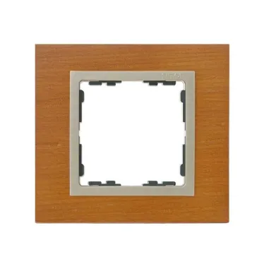 Рамка на 1 пост, S82N, дуб - шампань (дерево)