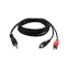 Аудио кабель 3.5 мм - 2 RCA, 1.5 м