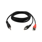 Аудио кабель 3.5 мм - 2 RCA, 1.5 м