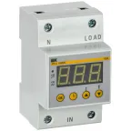 Реле напряжения РН-д 1-ф. 54мм 63А