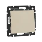 Выключатель одноклавишный, в рамку, слоновая кость