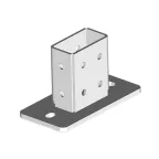 Опора для СТРАТ профиля 41х82, толщ. 4,0 (пятка - 8,0мм), гальван. цинк