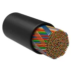 Витая пара U/UTP кат 5E 25х2х24AWG solid LDPE 305мчерный