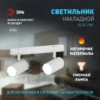 Светильник настенно-потолочный спот OL35-2 WH MR16 GU10 IP20 белый хром