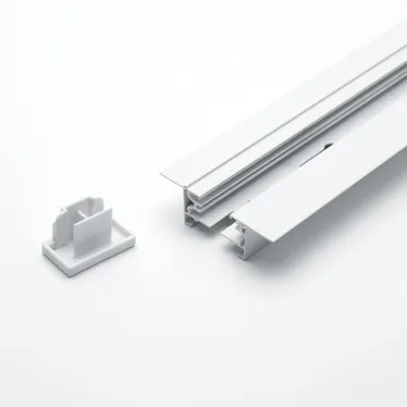 Шинопровод встраиваемый для трековых светильников 2м белый (в наборе токовод заглушка крепление)