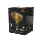 Лампа светодиодная LED Vintage Filament Flexible FD180 6W E27 220*280mm Gray 2400K 1/6 | 165802008 | Gauss