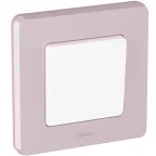 Рамка 1 пост INSPIRIA розовая