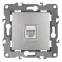 Розетка информационная RJ45, Эра12, алюминий, 12-3107-03
