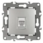 Розетка информационная RJ45, Эра12, алюминий, 12-3107-03
