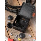 Коробка распаячная КМР-030-036, 4 мембранных ввода (65х65х50) чёрная