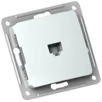 MASTER Розетка компьютерная скрытой установки, в рамку, белый