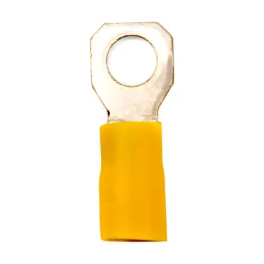 Наконечник кабельный НКИ 2.5-6 с изолированным фланцем желтый (50шт)