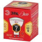 Лампа светодиодная ECO LED MR16-7W-827-GU10 (диод, софит, 7Вт, тепл, GU10) (10/100/4000)