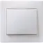 КВАРТА Выключатель одноклавишный кнопка белый 10А