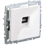 BRITE Розетка компьютерная RJ45 кат.6 РК11-БрБ белый