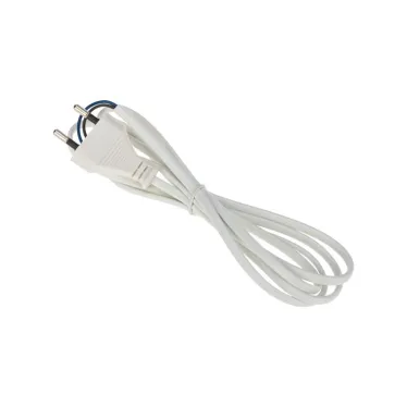 Шнур сетевой 1.5М без розетки белый,