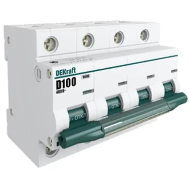 Выключатель автоматический четырехполюсный 63А С ВА-201 10кА