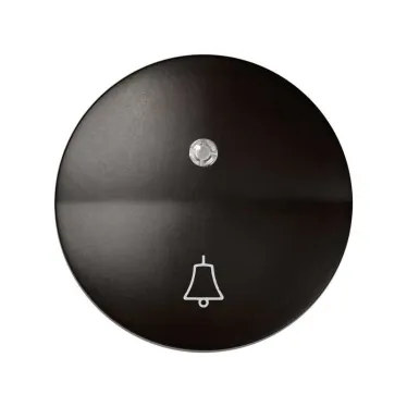 Клавиша с индикатором и пиктограммой звонок для 75160-39, S88, коричневый