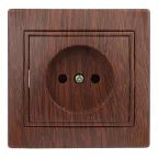 Розетка Intro Plano 1-201-10 без заземления 2P, 16А-250В, IP20, СУ, венге