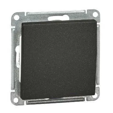 W59 Переключатель одноклавишный, 10АХ, механизм, черный бархат