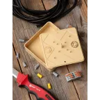 Коробка разветвительная KMP-030-032 (104х104х28) светлое дерево PROxima