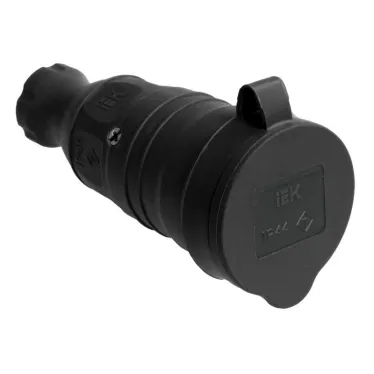 ОМЕГА Розетка переносная каучук 16А 2Р+E IР44