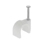 Скоба для кабеля круглая А12мм (30шт)