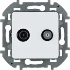 Розетка TV/SAT звезда INSPIRIA белая