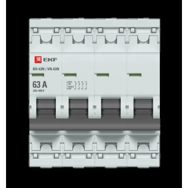 Выключатель нагрузки ВН-63N 4P 63А PROXIMA