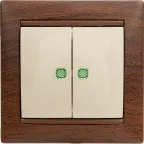 Рамка VALENA 1 пост тонированное дерево