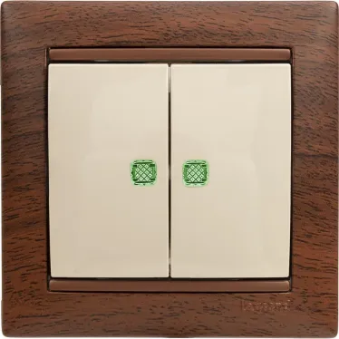 Рамка VALENA 1 пост тонированное дерево